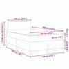 vidaXL Cama Box Spring LED Cinza Escuro e Branco 120 x 190 cm