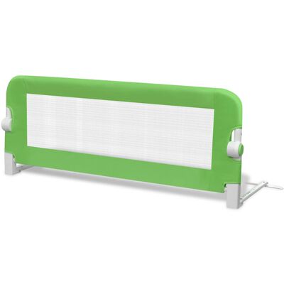 vidaXL Barra de segurança para cama de criança 2 pcs 102x42 cm verde