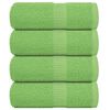 vidaXL Toalhas de bid&eacute; FROGN 4pcs 30x50cm 360 g/m&sup2; verde ma&ccedil;a