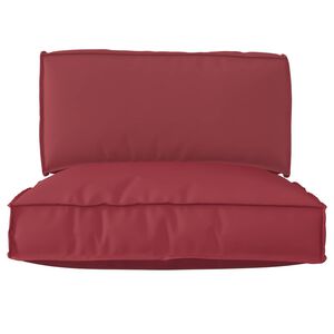 vidaXL Conjunto de Almofadas para Palete 2 pcs Vinho Vermelho