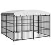 vidaXL Canil com telhado de exterior 300x300x210 cm