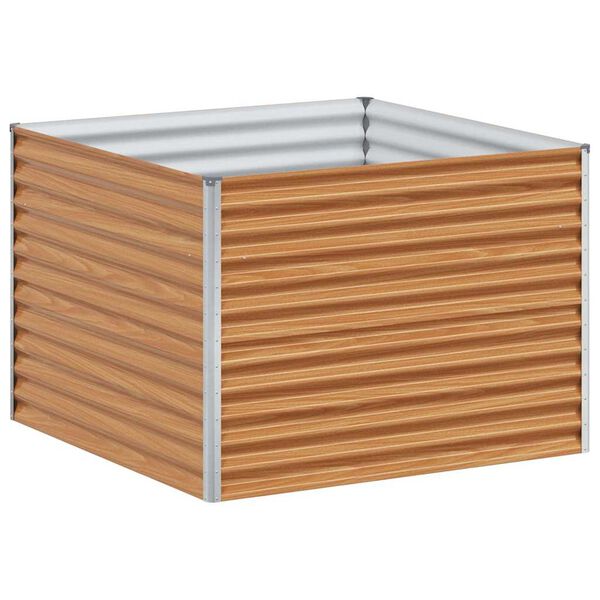vidaXL Canteiro de jardim elevado 98 x 100 x 68 cm A&ccedil;o Galvanizado