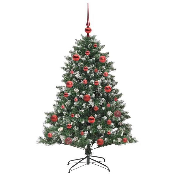 vidaXL &Aacute;rvore de Natal Artificial Verde 150 cm PVC, Pl&aacute;stico e A&ccedil;o