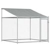 vidaXL Jaula para cão com telhado/portas 6x2x2 m aço galvanizado cinza