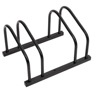 vidaXL Suporte para 2 bicicletas a&ccedil;o preto