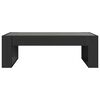vidaXL Mesa de centro luzes LED Infinity 90x53x30 cm preto