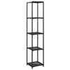 vidaXL Estante de arruma&ccedil;&atilde;o 30x30x150 cm vime PE preto