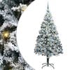 vidaXL &Aacute;rvore de Natal Artificial Branco 210 cm PVC, A&ccedil;o e Pl&aacute;stico