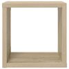 vidaXL Prateleiras parede forma de cubo 6 pcs 22x15x22cm branco/sonoma