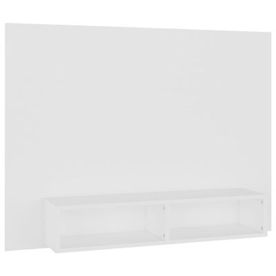 vidaXL Armário de parede para TV 120x23,5x90 cm contraplacado branco