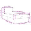 vidaXL Estrutura cama otomana colch&atilde;o 80x200 cm veludo cinzento claro