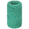 vidaXL Corda de barco 2 mm 100 m polipropileno verde