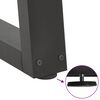 vidaXL Pés para mesa de jantar em V, 3 peças, antracite, 90x (72-73,3) cm, aço