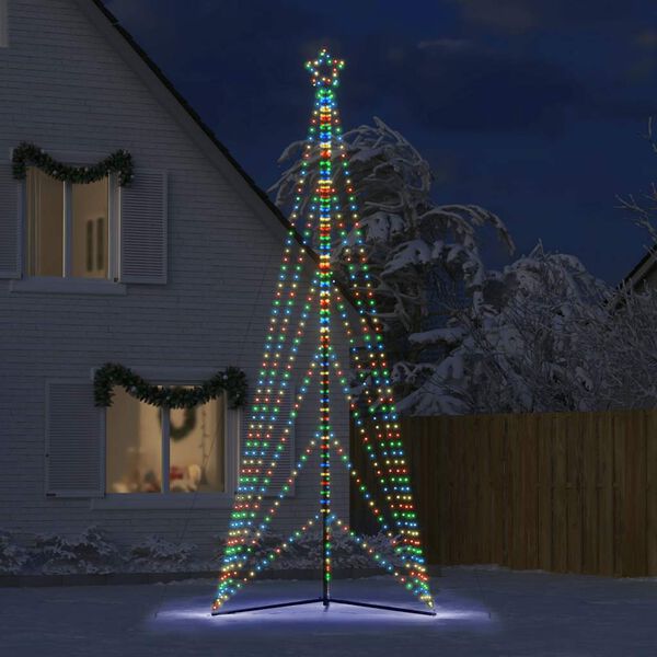 vidaXL LED Árvore de Natal 861 LEDs Coloridos 478 cm