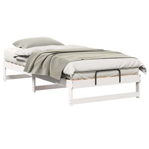 vidaXL Estrutura da Cama Branco 100 x 210 cm