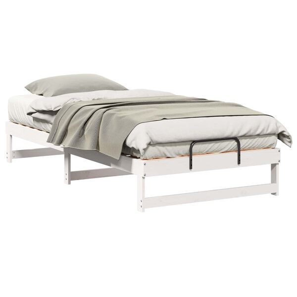 vidaXL Estrutura da Cama Branco 100 x 210 cm