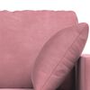 vidaXL Conjunto de Sof&aacute;s 2 pcs Rosa 228 x 78 x 80 cm Veludo