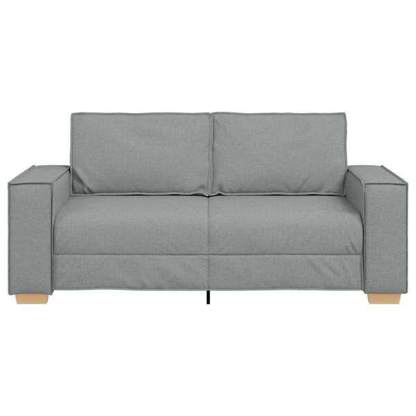 vidaXL Sof&aacute; de 2 lugares cinza claro 180x78x84 cm Tecido