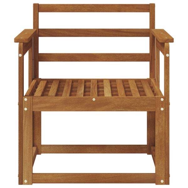 vidaXL Sof&aacute; exterior Madeira S&oacute;lida de Ac&aacute;cia Natural