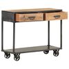 vidaXL Mesa consola 90x35x74 cm madeira recuperada maci&ccedil;a