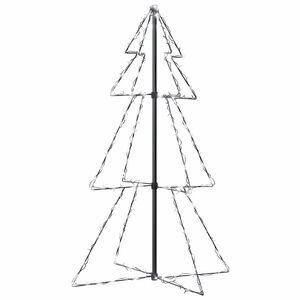 vidaXL &Aacute;rvore de Natal em cone 160 LEDs 78x120 cm interior e exterior