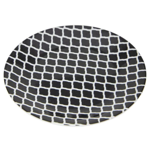 Bo-Camp Conjunto lou&ccedil;a mesa 16 pcs Mix & Match melamina preto/branco