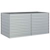 vidaXL Canteiro elevado de jardim 160x80x77cm a&ccedil;o galvanizado prateado