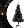 vidaXL &Aacute;rvore de Natal Preto 150 cm PVC