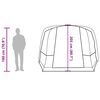 vidaXL Tenda de campismo túnel para 4 pessoas impermeável verde