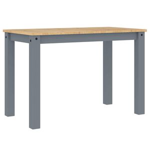 vidaXL Mesa de jantar PANAMA 112x60x75 cm pinho maci&ccedil;o cinzento