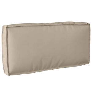 vidaXL Almofada Tecido Oxford Cinzento-acastanhado 80 x 40 x 12 cm