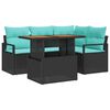 vidaXL Conjunto de Sof&aacute; de Jardim 5 unid. 4-N&uacute;mero de lugares