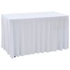 vidaXL Capa extens&iacute;vel para mesa c/ camilha 2 pcs 120x60,5x74cm branco