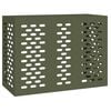 vidaXL Capa de Ar Condicionado Verde-oliva 110 x 50 x 80 cm A&ccedil;o