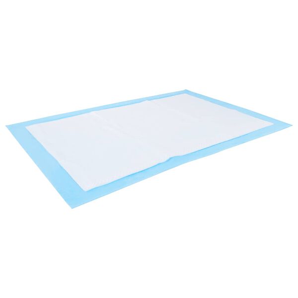 vidaXL Pad de Treinamento para Pets 50 pcs Azul e Branco 60 x 60 cm