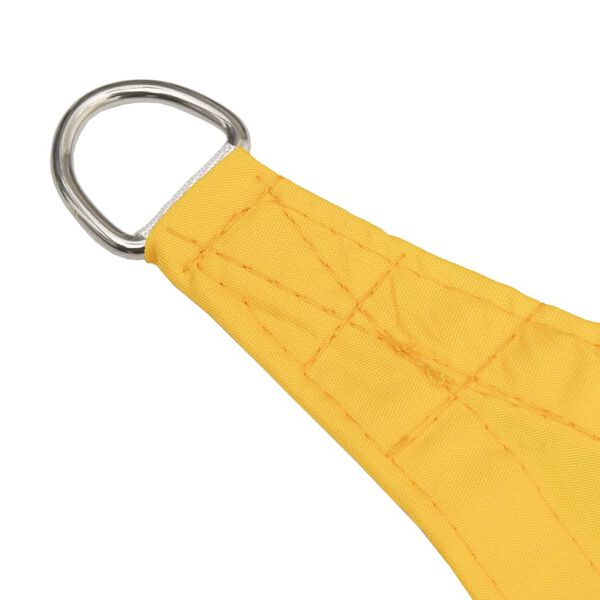 vidaXL Para-sol estilo vela tecido oxford trap&eacute;zio 2/4x3 m amarelo