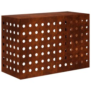vidaXL Capa de Ar Condicionado Ferro Enferrujado 90 x 40 x 60 cm