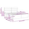 vidaXL Estrutura da Cama com cabeceira Cinza Sonoma 200 x 200 cm