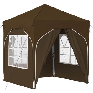 vidaXL Tenda de Festa Pop-up 192 x 192 x 245 cm Cinzento-acastanhado
