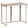 vidaXL Mesa de jardim dobr&aacute;vel 90x51x75 cm vime PE bege