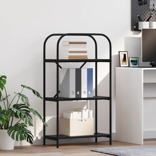 vidaXL Estante Carvalho Preto 60 x 30 x 109 cm Madeira processada