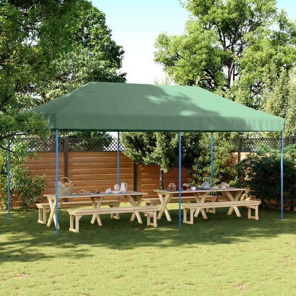 vidaXL Tenda de Festa Verde 292 x 580 x 315 cm Tecido Oxford