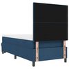 vidaXL Cama Box com colch&atilde;o com cabeceira Azul 90 x 190 cm tecido