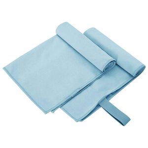 vidaXL Toalhas Esportivas 2 pcs Azul 50 x 30 cm Poli&eacute;ster e poliamida