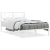 vidaXL Estrutura de cama com cabeceira 120x200 cm metal branco