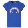 T-shirt para crian&ccedil;a azul-cobalto 116