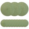 vidaXL Sousplat de Juta 12 unid. Verde-azeitona 100% Juta Tossa