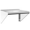 vidaXL Prateleira de parede 50x45x31 cm a&ccedil;o inoxid&aacute;vel prateado