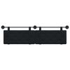 vidaXL Cabeceira Suspensa Preto 190 x 55 x 5 cm Veludo