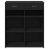 vidaXL Aparador 80x42,5x93 cm cm derivados de madeira preto